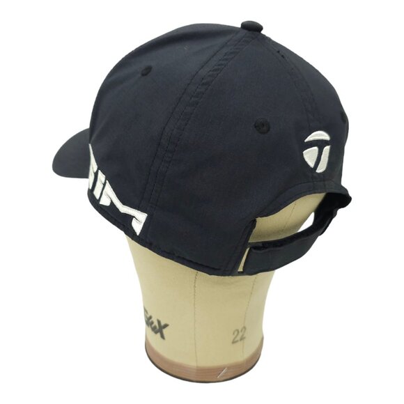 TaylorMade Tour Radar SIM TP5 Stealth Golf Adjustable Strapback Cap Black Hat - Picture 13 of 14